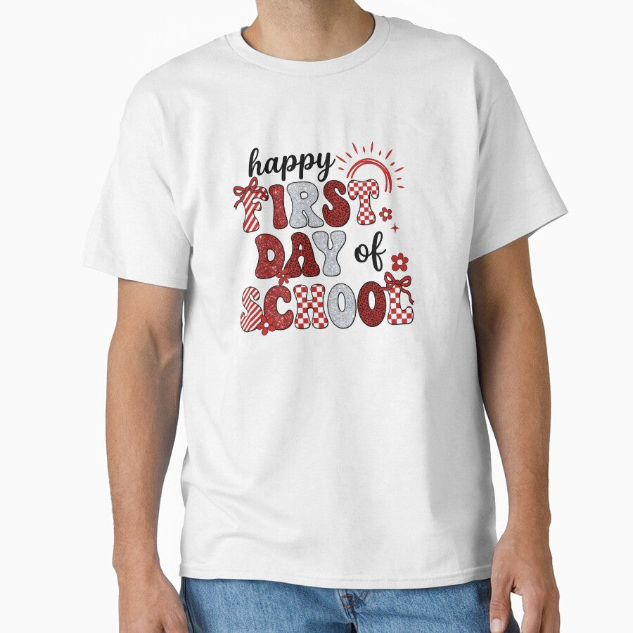 Retro First Day Of School Kids Cute Teacher by KroghDs