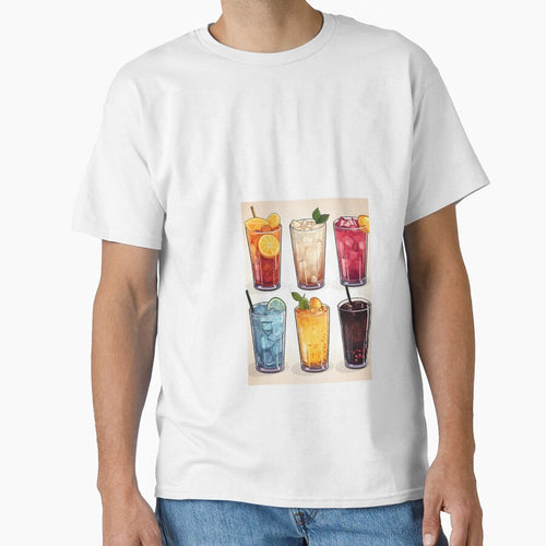 a group of glasses filled with different types of drinks by Dark Fantasy Store