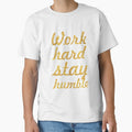 Work hard and stay humble - Gym Motivational Quote by Powerofwordss