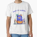 Adorable Back To School Design Featuring Backpack, Classmates, & Teacher by CreativeCranium
