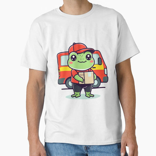 A Cute Courier Driver Frog by DWorriBHappi