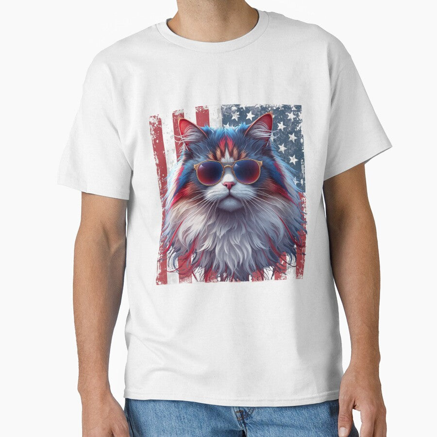 PATRIOTIC CAT by BKDIGITALSHOP