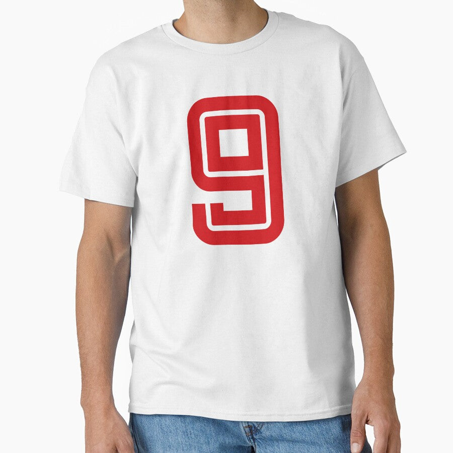 No. 9 / Player Number Nine / Football Player Number 9 (Red) by STUDIO-72