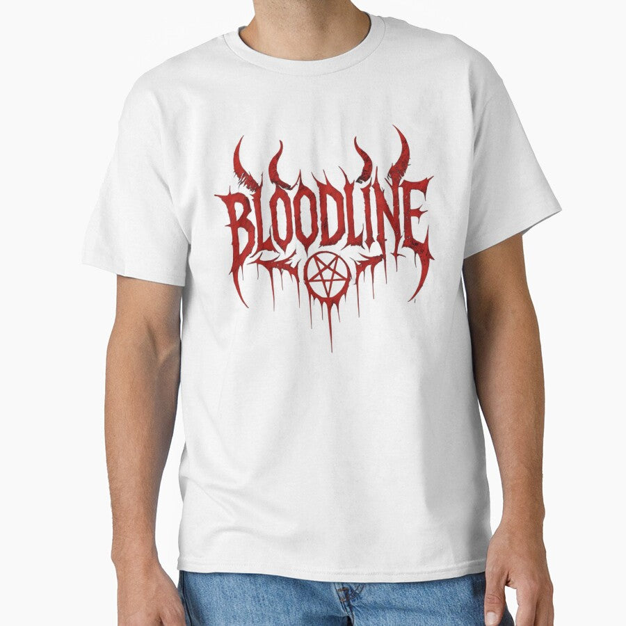Bloodline Dripping Gothic Logo Horror Metal Typography Dark Aesthetic Design by Peac7e