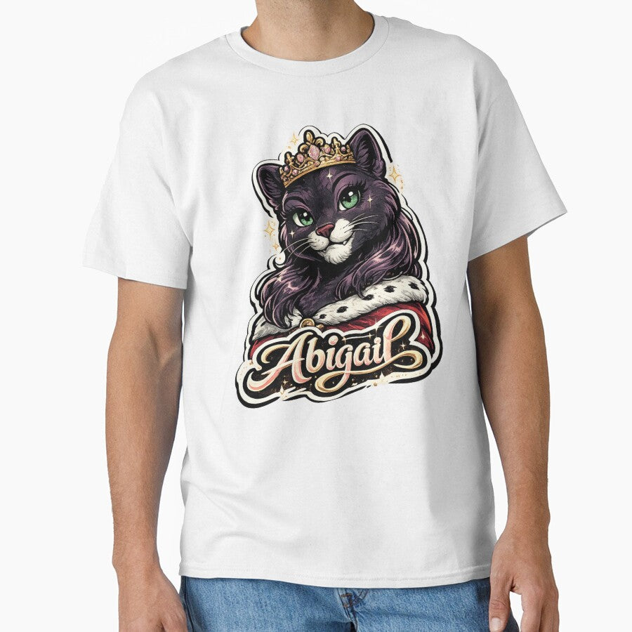 Abigail – Royal Cat Name Mascot by AlexLineArt