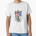 Usa Patriotic Llama Cute Animal Lovers by YesterDayCheck
