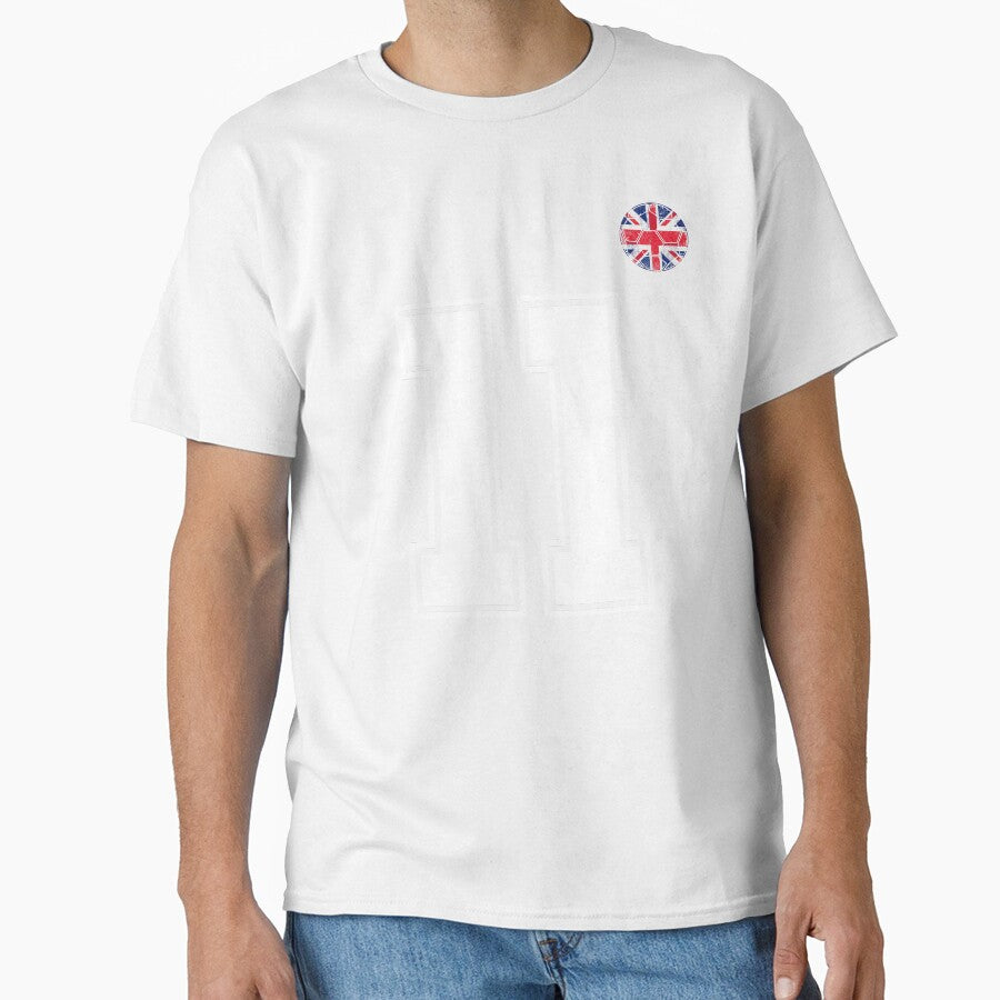 Soccer player Jersey number 11 Uk Flag by LiviuGligoros