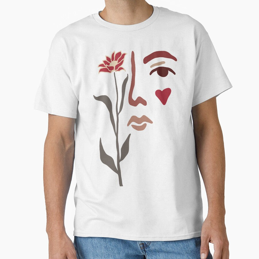 Minimalist Floral Face Line Art by Design Atlas