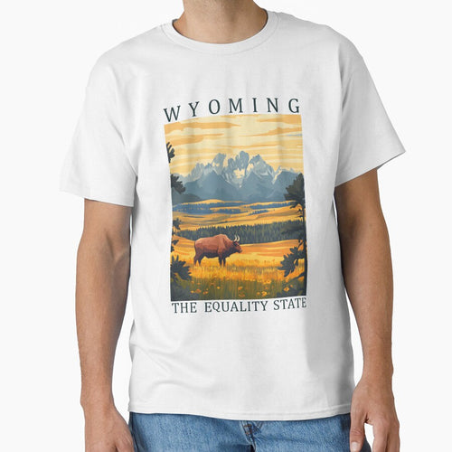 50 Wyoming Travel Poster by Lucy Goosy Art