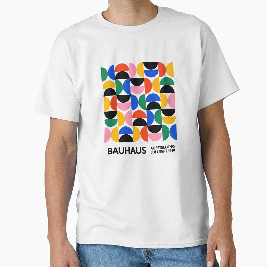 Bauhaus Semi Circles Pattern Colorful by ahumbleconcept