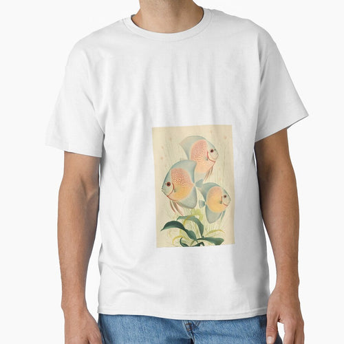 a group of fish sitting on top of a green plant by Dark Fantasy Store