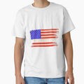 Vintage Usa American Flag Footballer by SkyCloudBlue