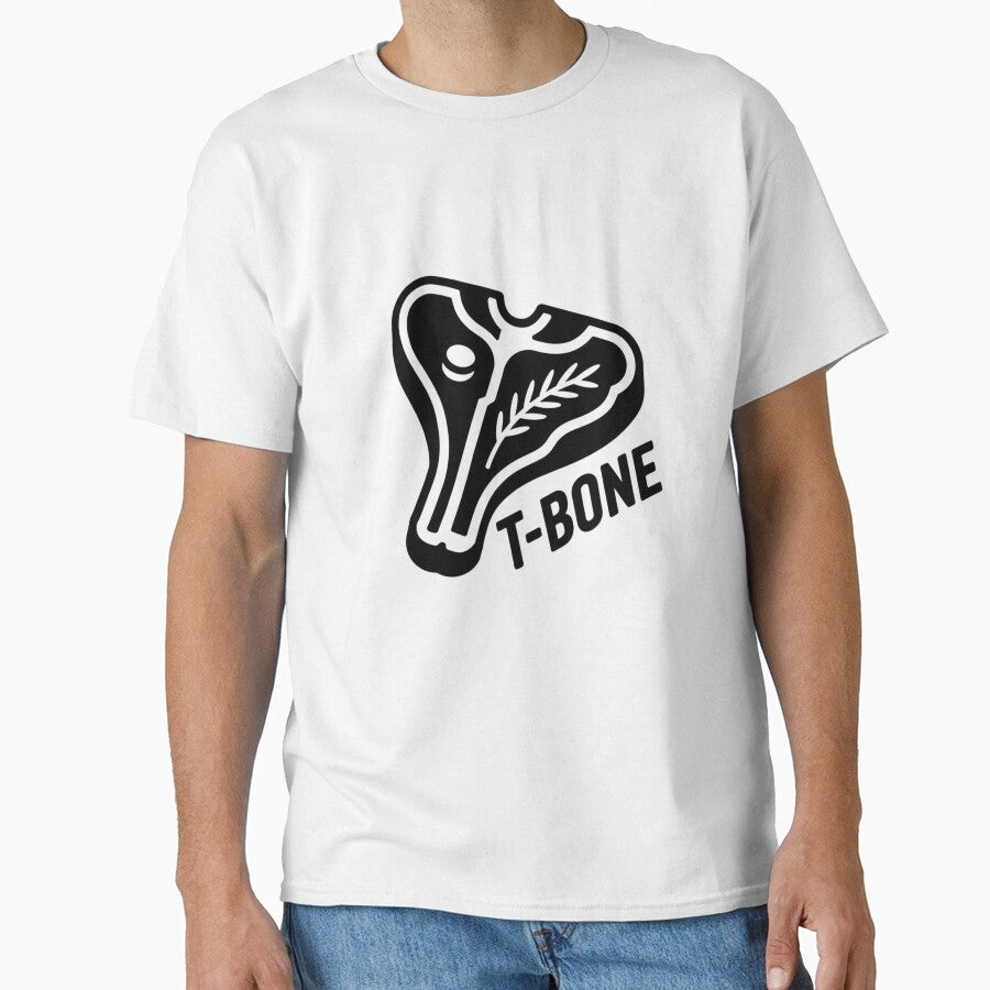 T-Bone Steak Butcher Style Logo by ziblod