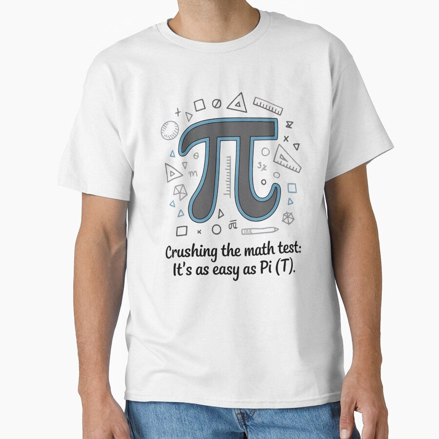 Crushing the Math Test as easy as Pi - Funny Math Teacher Student Motivation by DAMi STORE
