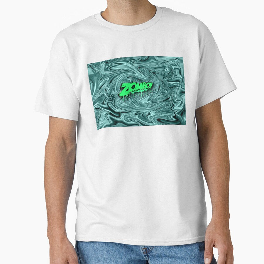 Zomboy Festival Flag Fanart Psychedelic Swirling Green Mist by FestDrip