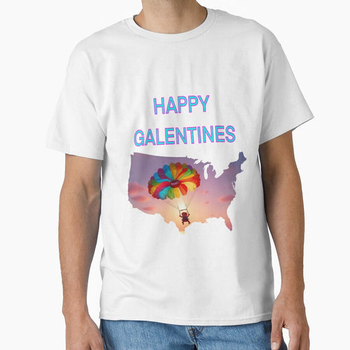 A Parachuting Happy Galentines card, perfect gift idea for Galentines day by sailorsam1805