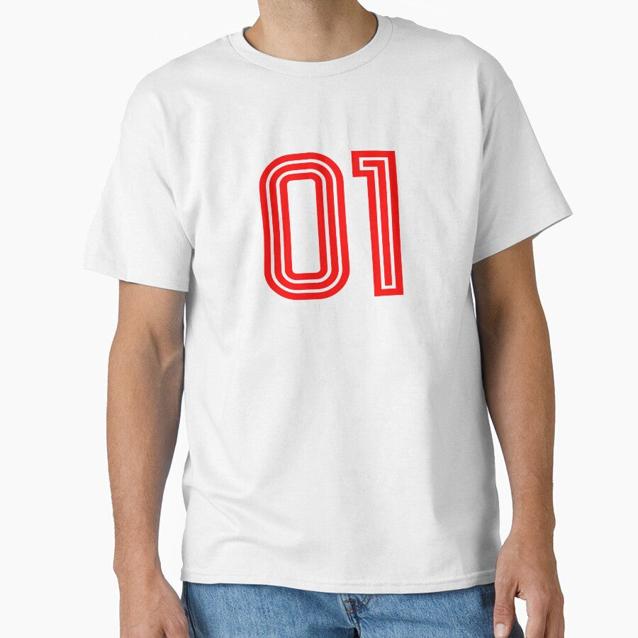 Number 01, Red One by Jeallan Designs