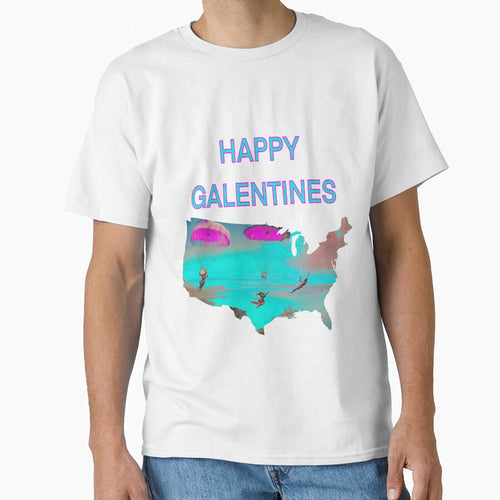 A cute Parachuting Happy Galentines card, perfect gift idea for Galentines day by sailorsam1805