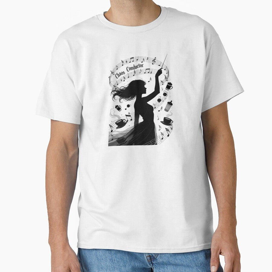 Chaos Conductor Mom Music & Chaos Symphony Silhouette Art by lbgearhart