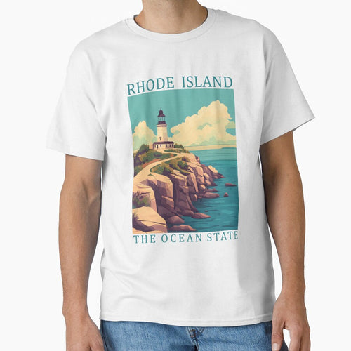 39 Rhode Island Travel Poster by Lucy Goosy Art