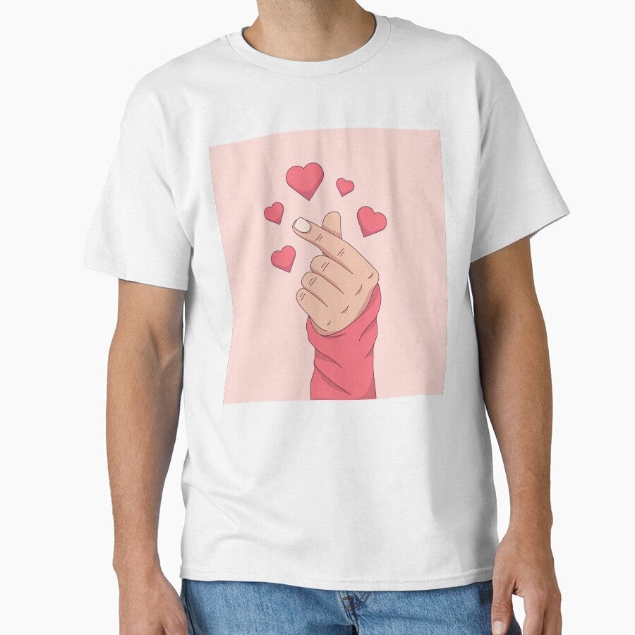 Hand Drawn Finger Heart by Peekonet