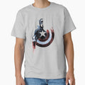 Grunge Captain America T-Shirt PNG | Distressed Superhero Shield Design by Creatby7030