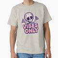 Spooky Vibes Only – Neon Skull Halloween Aesthetic by calm-style