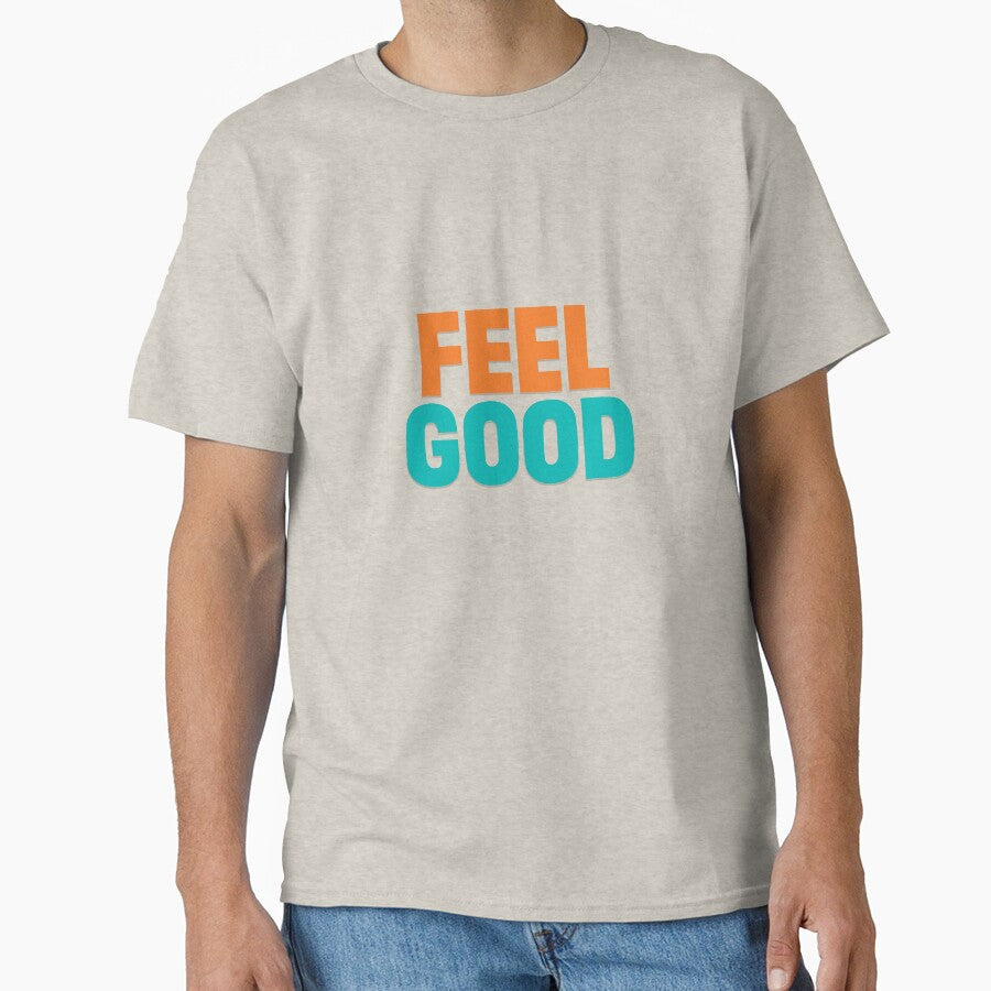 Minimalist “Feel Good” Slogan – Chunky Retro Bold Typography Art by graphicbidu