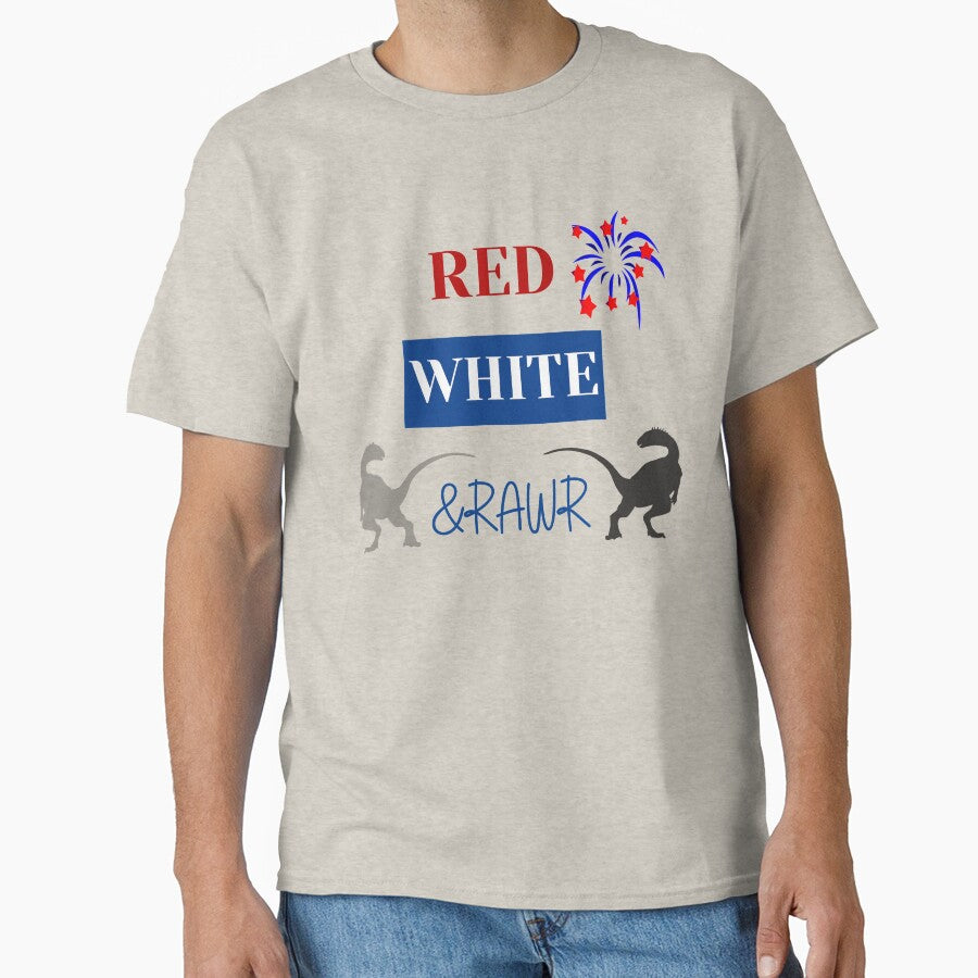 RED WHITE & RAWR Cute 4th of july Gifts Holidays by sichaz