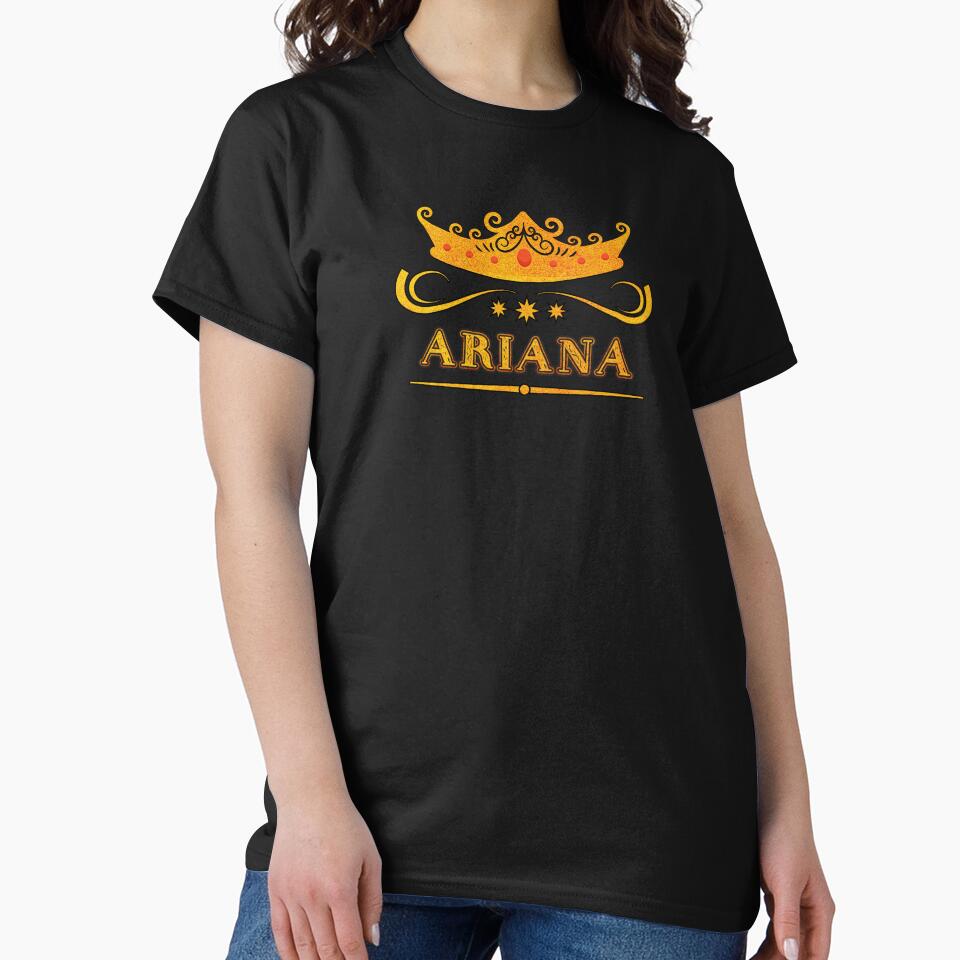 Ariana Personalized Name With Crown - Cool & Custom Gift for Girls, Teens by Oussinc