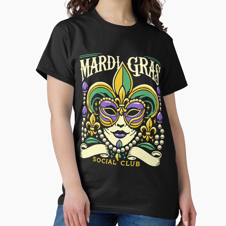 Mardi Gras Social Club Mask Design by LuminOrb