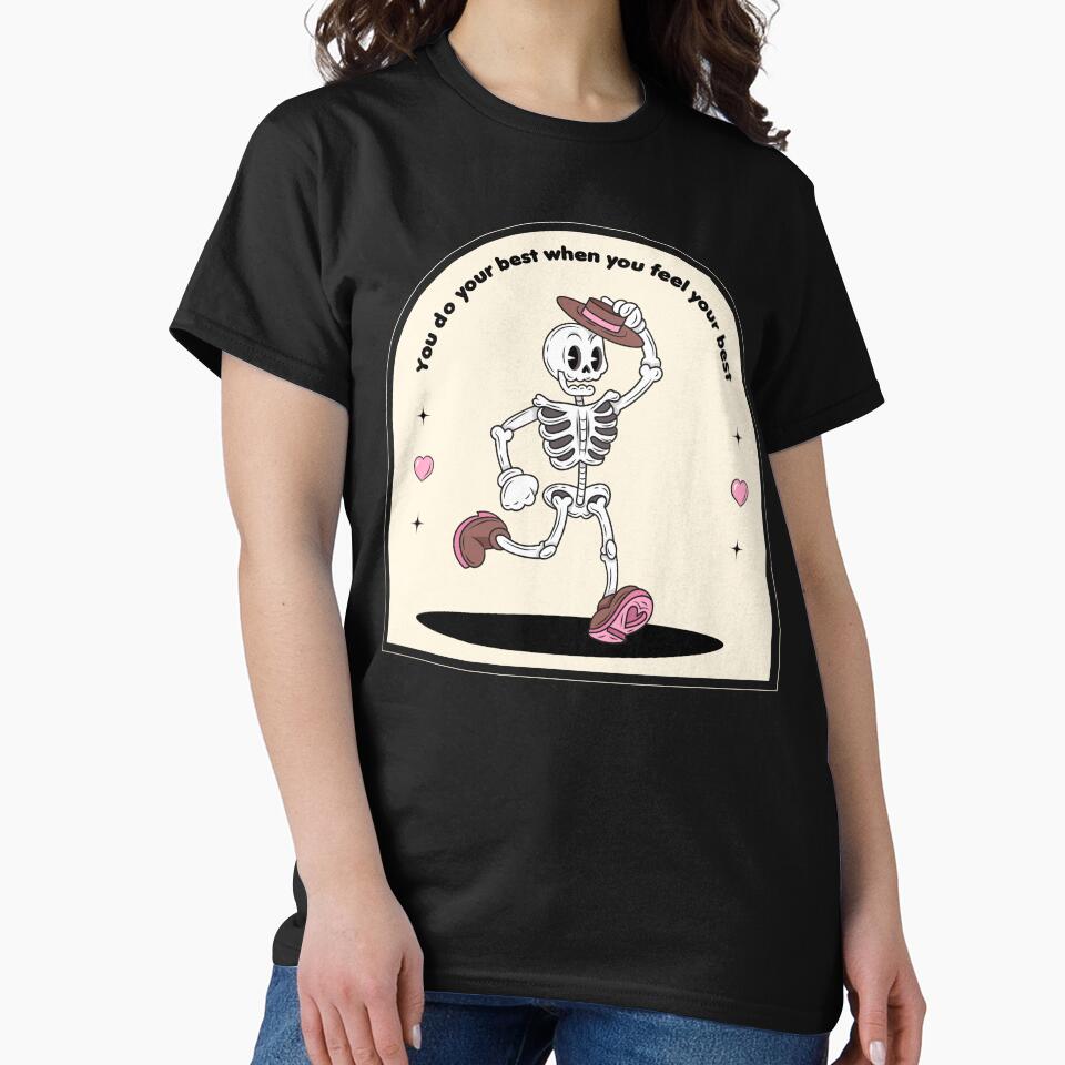 Preppy Skeleton Aesthetic Cute Skull Design by Retr0Tshirts