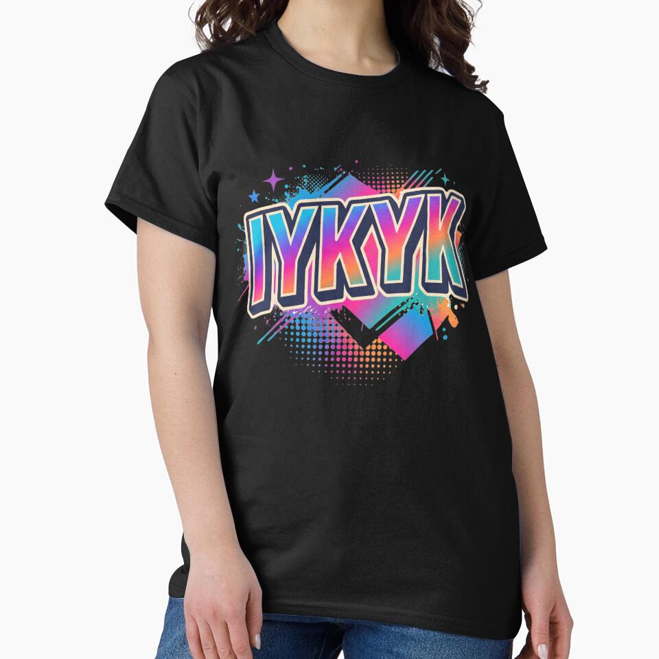IYKYK - If You Know You Know - Bold Retro 3D Text Graphic Design by LevelUpLad
