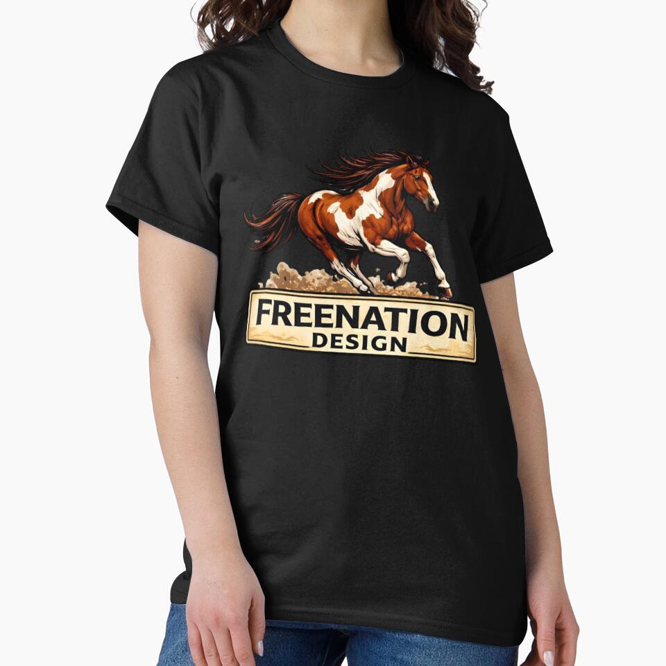 Vintage Running Horse Western Logo by FREENATION2026