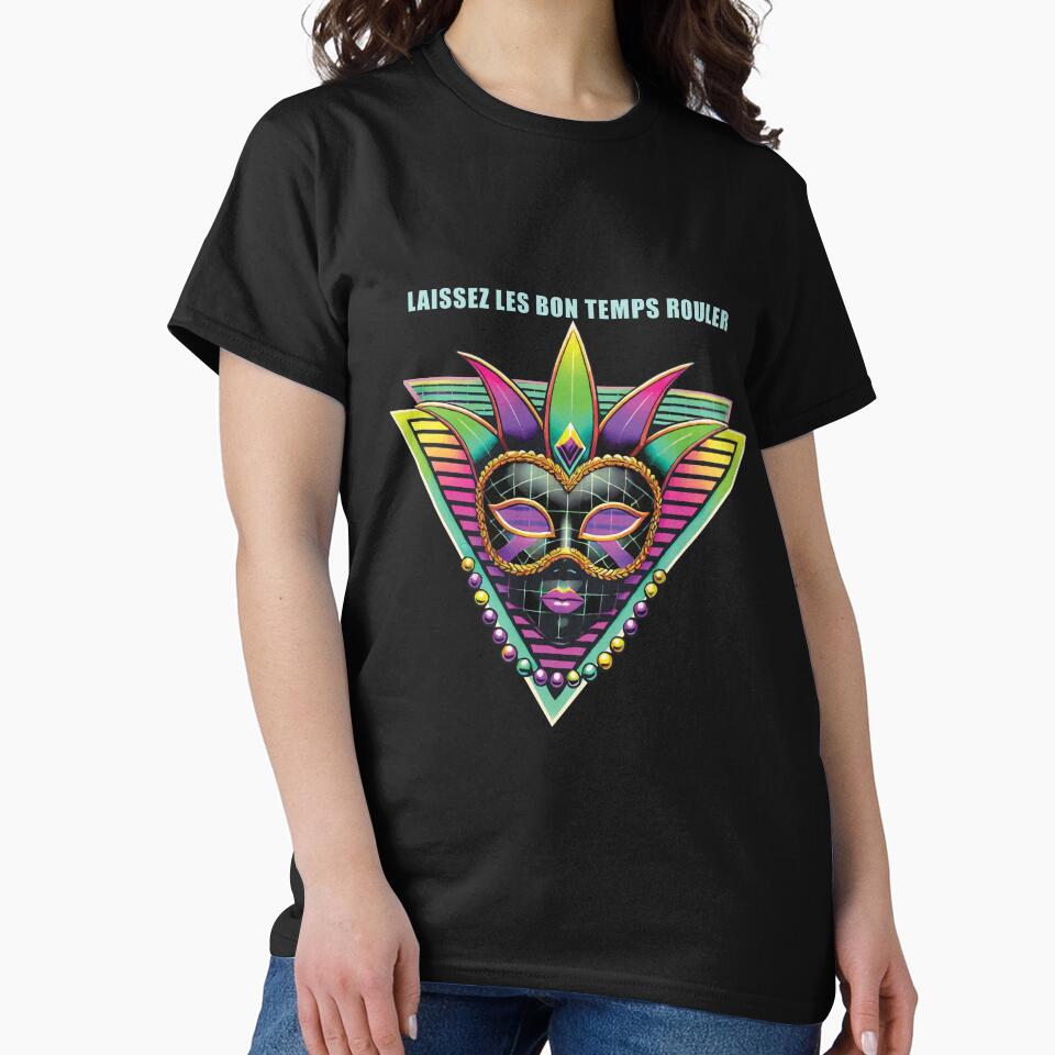 Mardi Gras Laissez Les Bon Temps Rouler Mask by LuminOrb