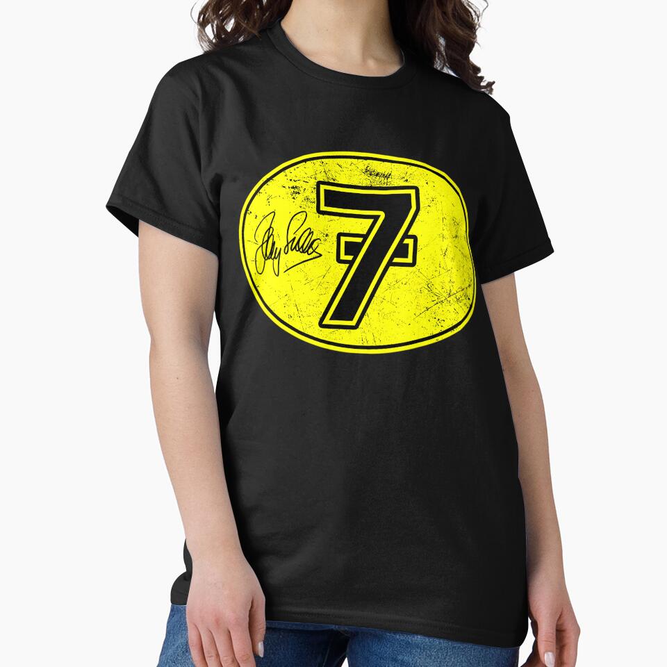 Distressed Yellow Number Seven Racer by korlarlardan