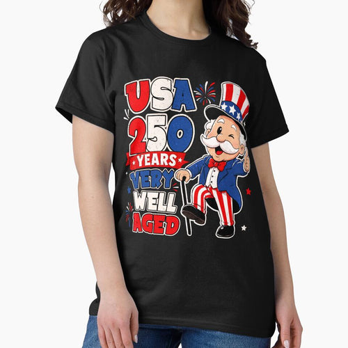 250 Years USA - Funny 250th Anniversary America 4th of July by elongatedjazz