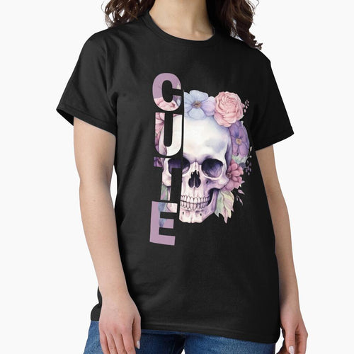 "Cute But Deadly – Floral Skull Aesthetic" by Karim-Karem
