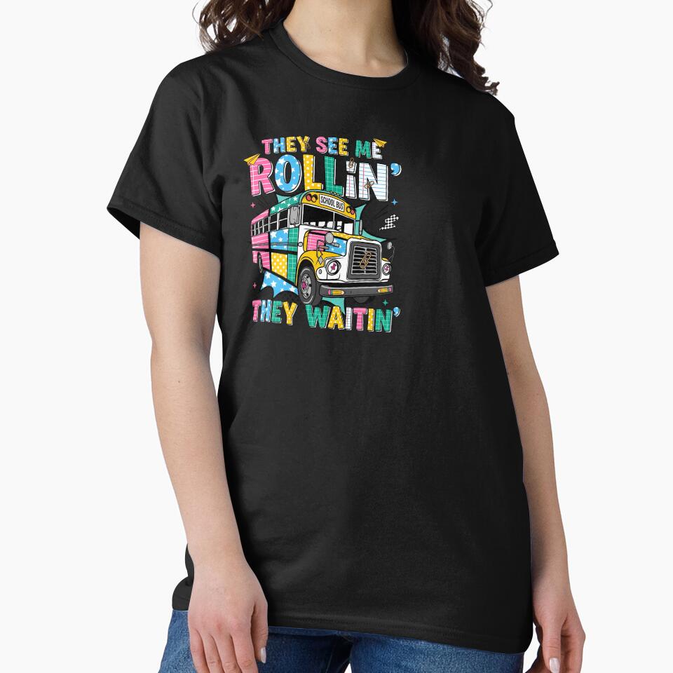 They See Me Rollin Welcome Back To School Bus Kids by KroghDs