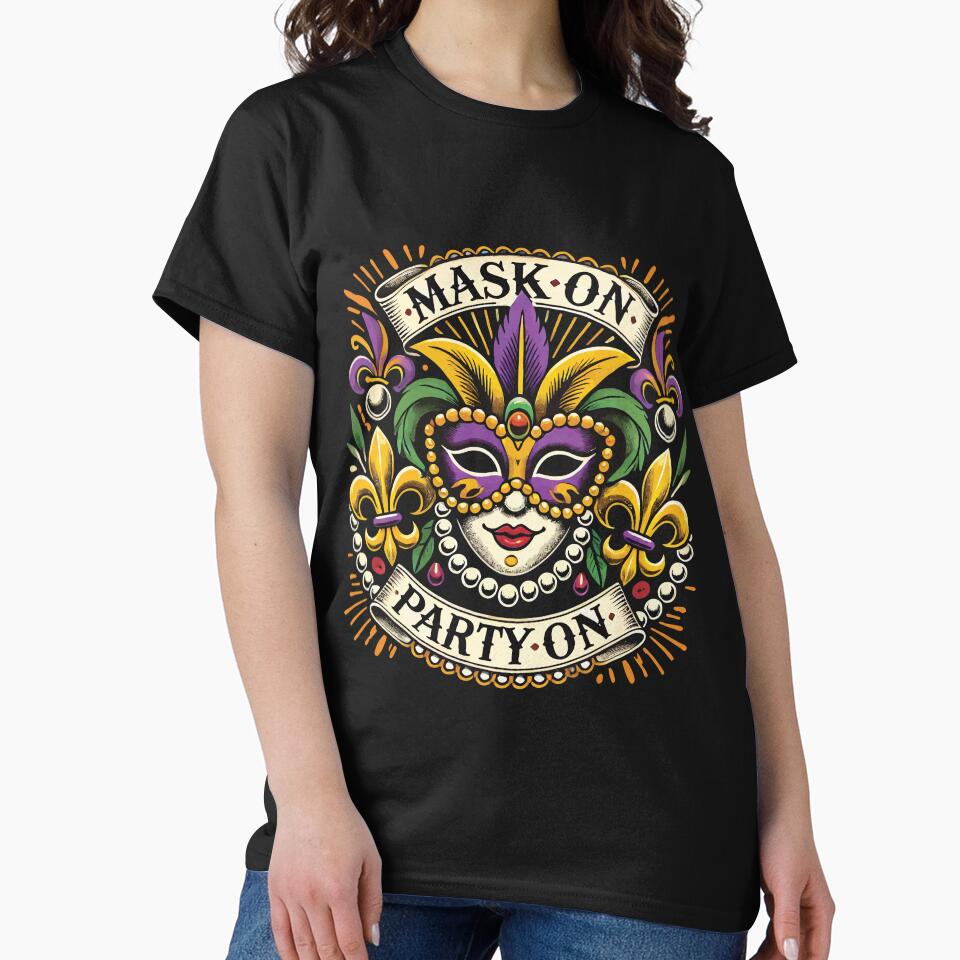 Mardi Gras Mask On Party On Celebration Art by LuminOrb