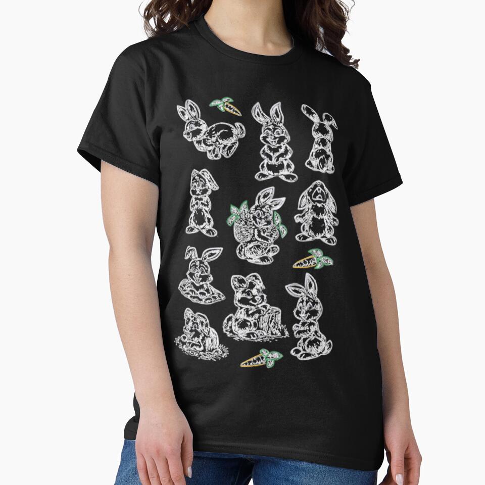 Rabbits Line Art Design by DivineHaven