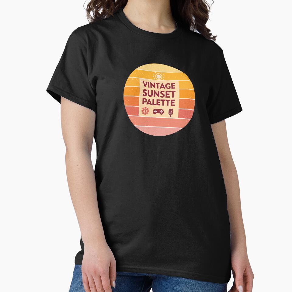 Vintage Sunset Palette Retro Circle Design by UNDESIGNS1614