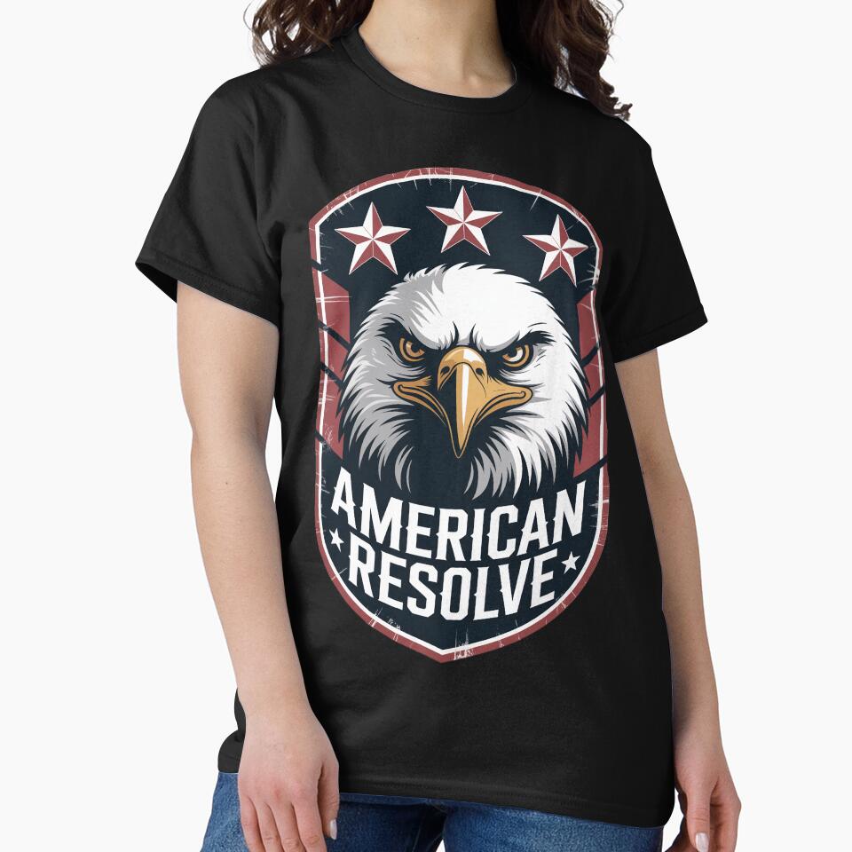 American Resolve Eagle Banner Badge by OldGloryForge