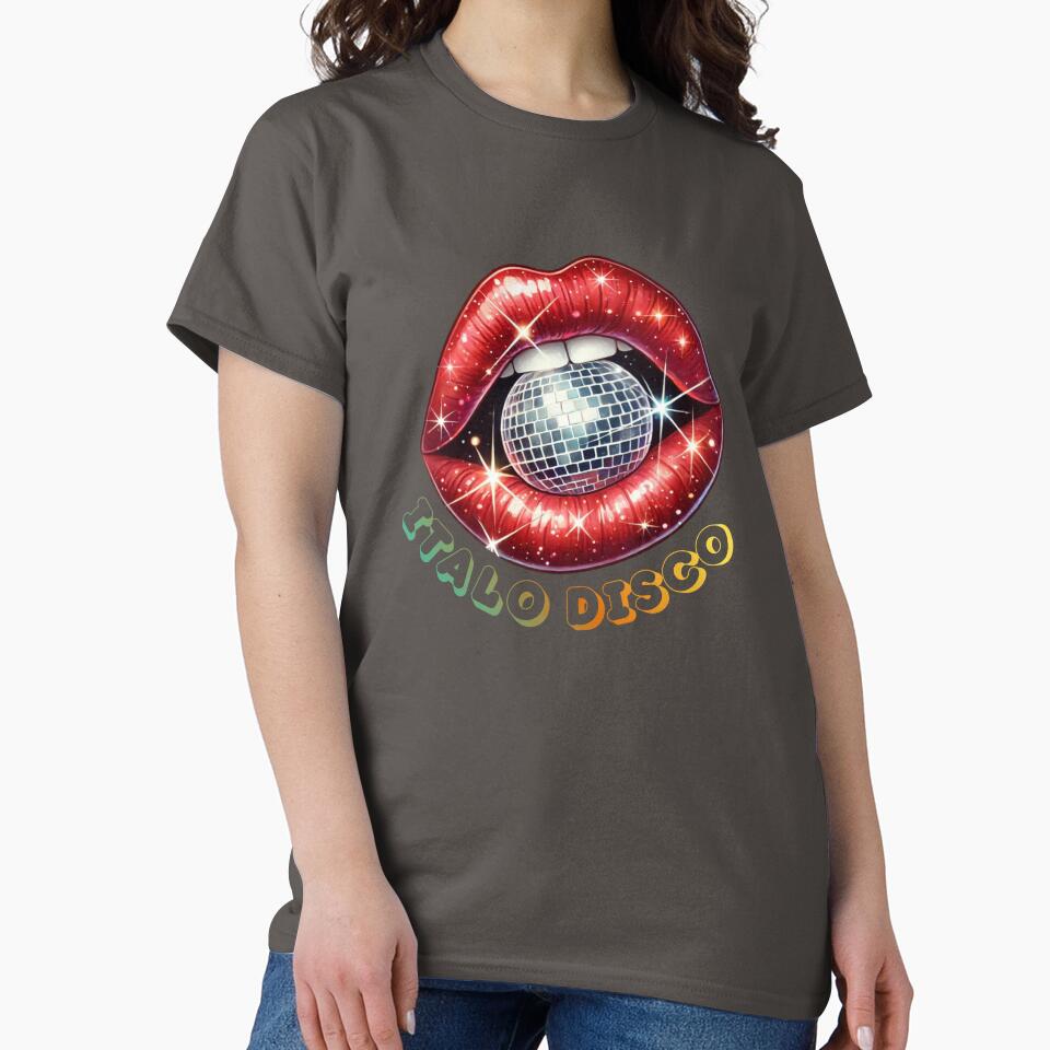 Disco Lips With Mirror Ball – Retro Party Aesthetic Disco Disco Style by ArcticFoxStudio