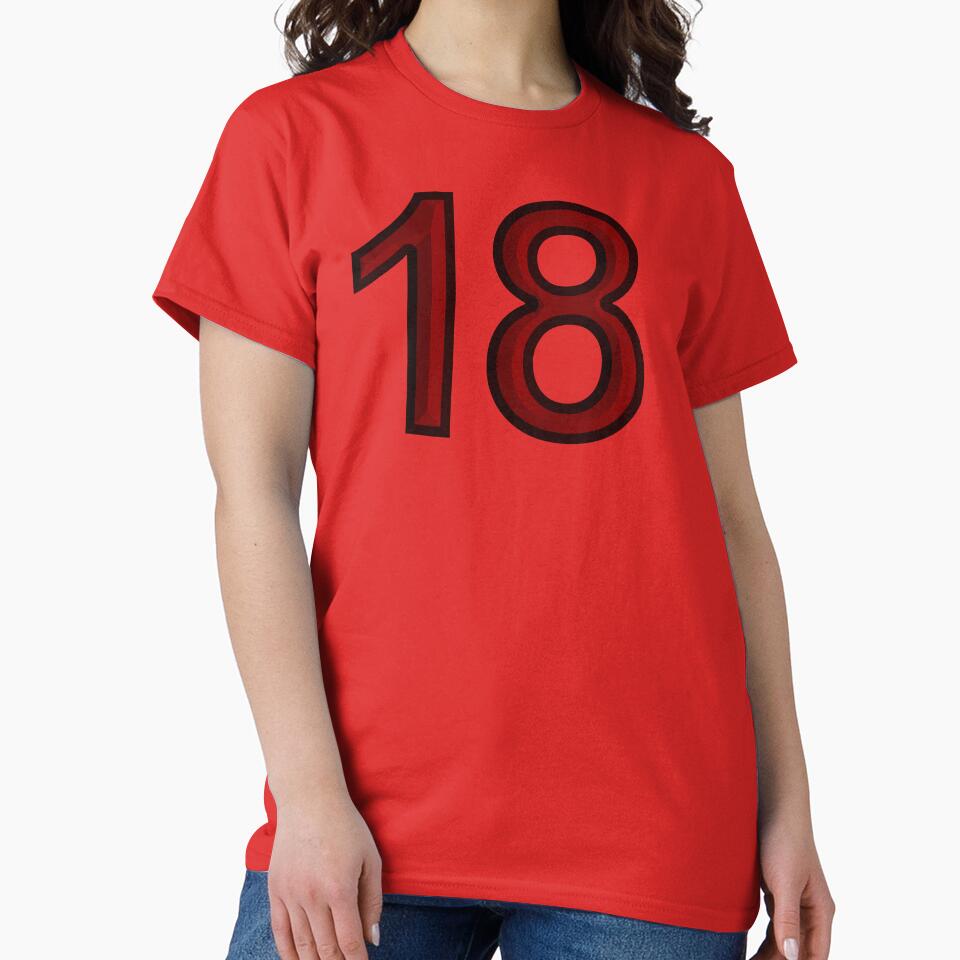 Eighteen years old or jersey number 18 birthday party by Segasprojects