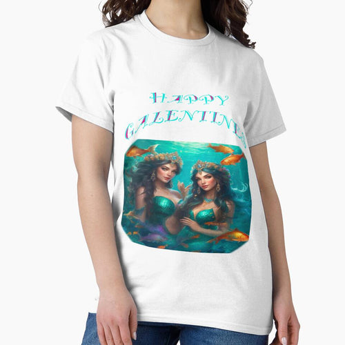 2 Mermaids Galentines card, perfect gift idea for Galentines day by sailorsam1805