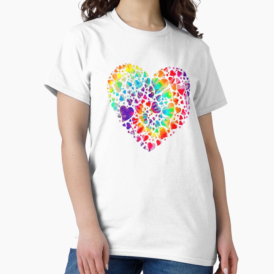 COLORFUL TYE DYE DIE TIE HEART VALENTINE DAY by sobriowslen