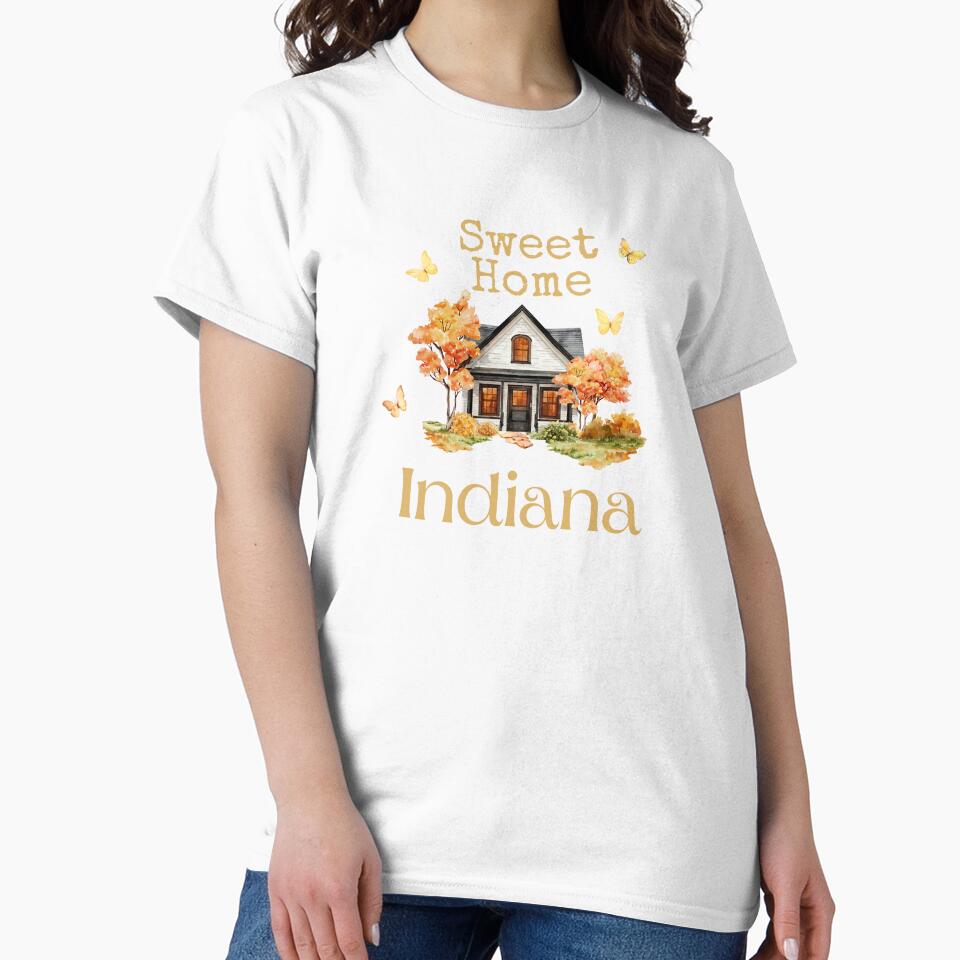 Sweet Home Indiana - Vacation Hometown Vintage Souvenir by Mozaic Clothes