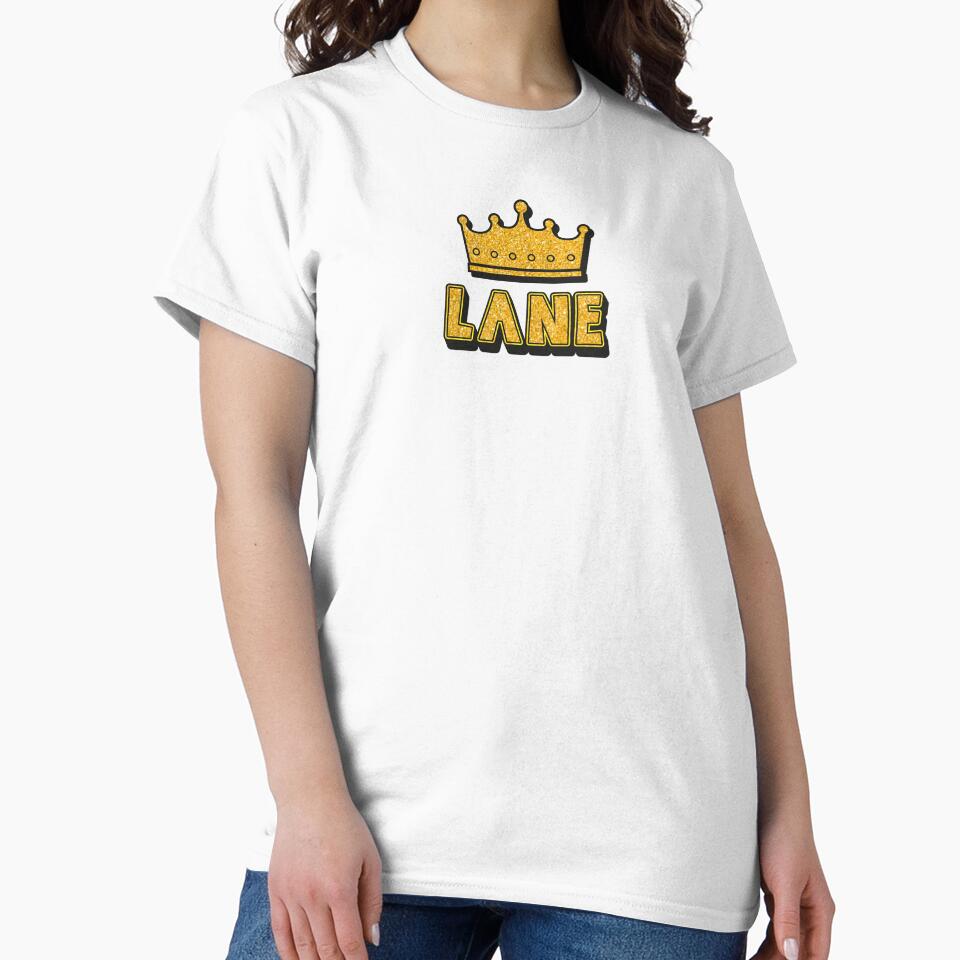 Lane Personalized Name With Crown - Cool & Funny Custom Gift for Men and Boys by Oussinc