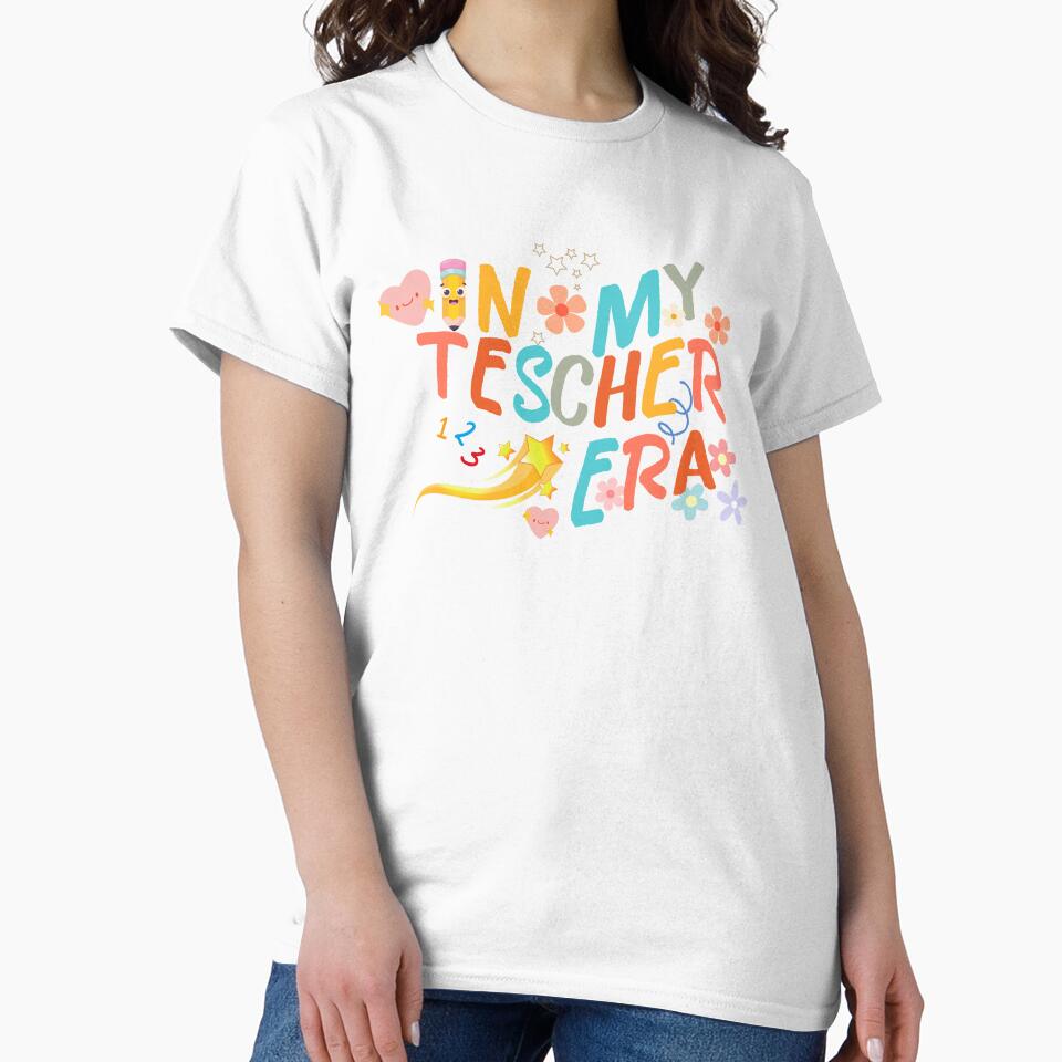 First Day of School Teachers Sporting Back to Schoo T-Shirt by ILYASLAM